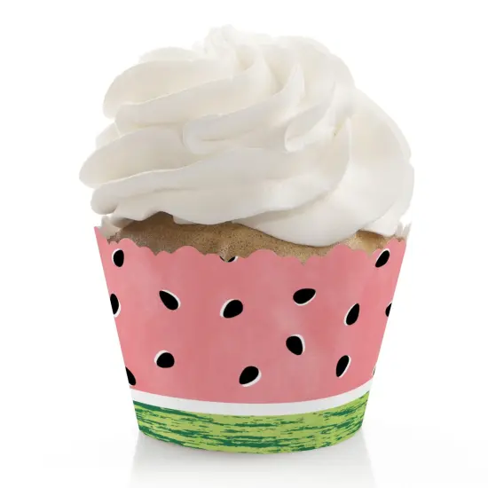 Big Dot of Happiness Sweet Watermelon - Fruit Party Decorations - Party Cupcake Wrappers - Set of 12 {1}