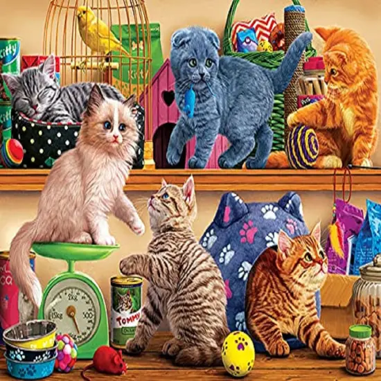 Sunsout Pet Shop Kittens 1000 pc Jigsaw Puzzle 42957 {1}