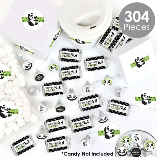 Big Dot of Happiness Party Like a Panda Bear - Baby Shower or Birthday Party Candy Favor Sticker Kit - 304 Pieces {3}