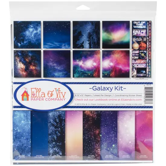 Ella & Viv Collection Kit 12"X12"-Galaxy {1}