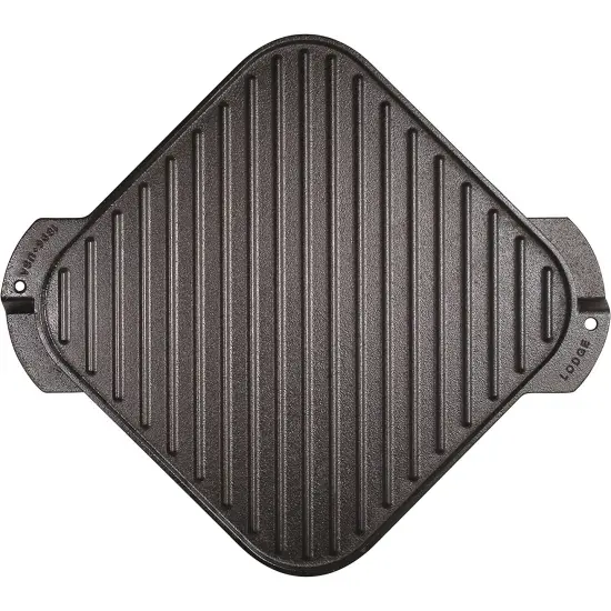 Lodge Logic LSRG3 Pre Seasoned Single Reversible Grill Griddle {1}