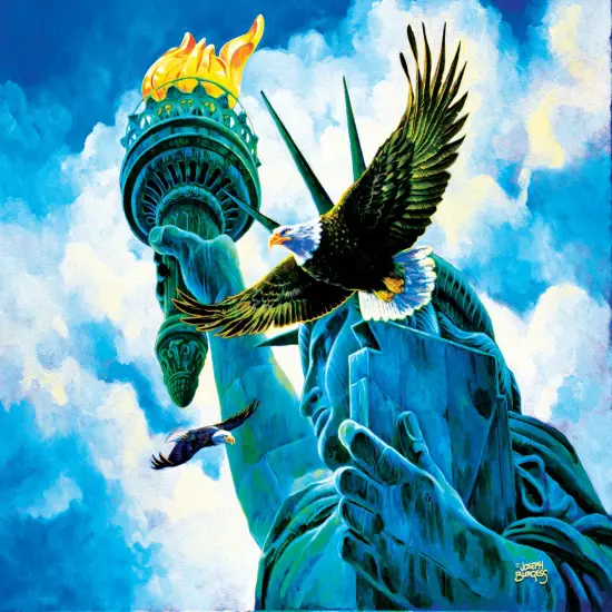 Sunsout Spirit of Freedom 500 pc Fourth of July Jigsaw Puzzle 38966 {1}