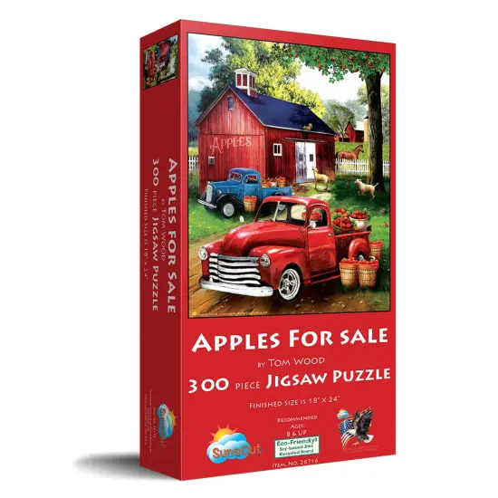 Sunsout Apples for Sale 300 pc Jigsaw Puzzle 28716 {3}