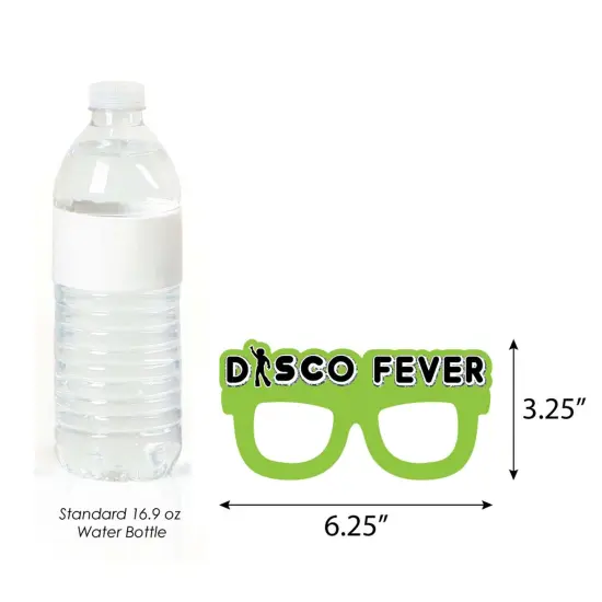 Big Dot of Happiness 70's Disco Glasses - Paper Card Stock 1970s Disco Fever Party Photo Booth Props Kit - 10 Count {6}