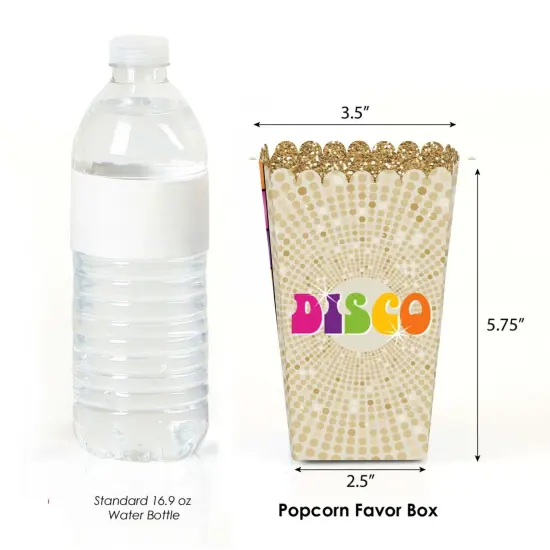 Big Dot of Happiness 70's Disco - 1970's Disco Fever Party Favor Popcorn Treat Boxes - Set of 12 {3}