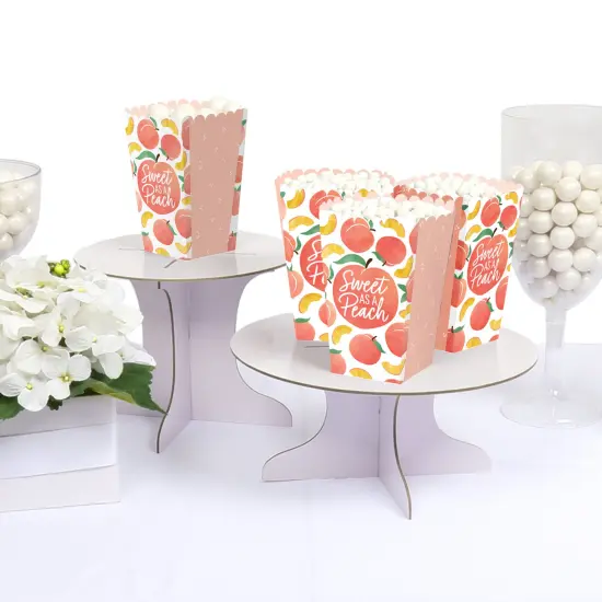 Big Dot of Happiness Sweet as a Peach - Fruit Themed Baby Shower or Birthday Party Favor Popcorn Treat Boxes - Set of 12 {4}