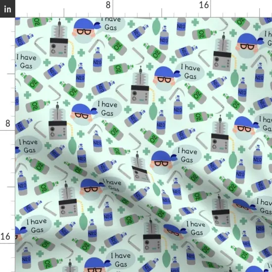 Various Fabrics by the Yard or Fat Quarter Doctor Nurse Tools healthcare funny whimsical Custom Printed Fabric by Spoonflower {2}