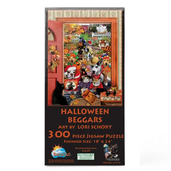 Sunsout Halloween Beggars 300 pc Halloween Jigsaw Puzzle 35276 {4}