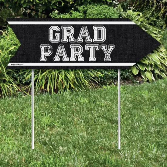 Big Dot of Happiness All Star Grad - Graduation Party Sign Arrow - Double Sided Directional Yard Signs - Set of 2 {3}