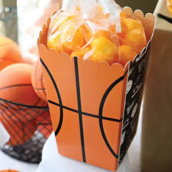 Big Dot of Happiness Nothin' but Net - Basketball - Baby Shower or Birthday Party Favor Popcorn Treat Boxes - Set of 12 {7}