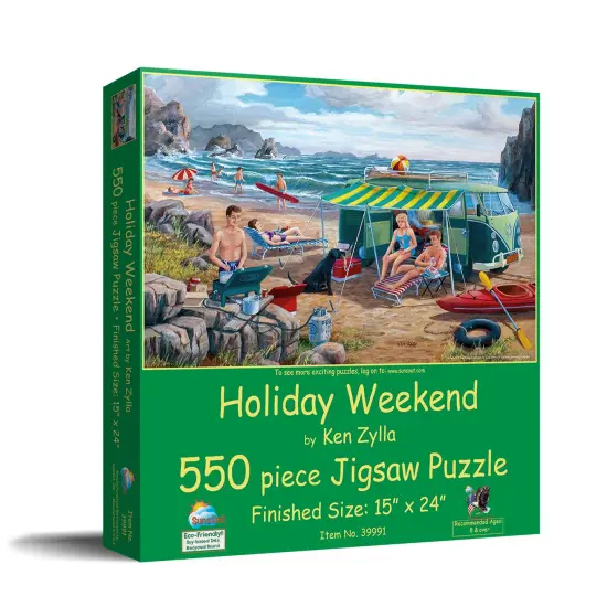 Sunsout Holiday Weekend 550 pc Jigsaw Puzzle 39991 {3}