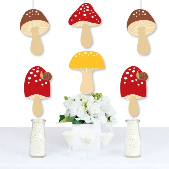 Big Dot of Happiness Wild Mushrooms - Mushroom Decorations DIY Red Toadstool Party Essentials - Set of 20 {1}