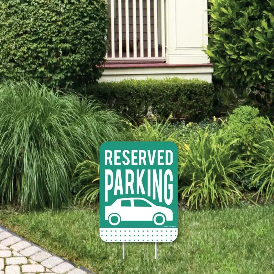 Big Dot of Happiness Reserved Parking - Outdoor Lawn Sign - Yard Sign - 1 Piece {1}