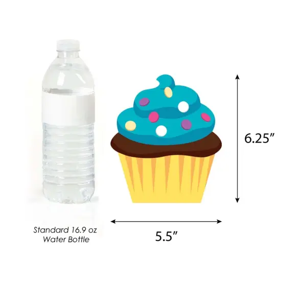 Big Dot of Happiness Sweet Shoppe - Donut, Ice Cream and Cupcake Decorations DIY Candy and Bakery Birthday Party or Baby Shower Essentials - Set of 20 {6}