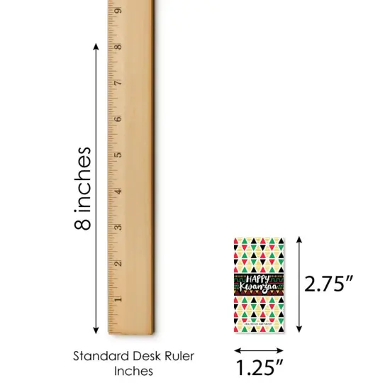 Big Dot of Happiness Happy Kwanzaa - Mini Candy Bar Wrapper Stickers - Heritage Holiday Party Small Favors - 40 Count {4}