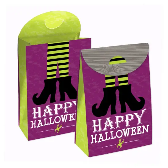 Big Dot of Happiness Happy Halloween - Witch Gift Favor Bags - Party Goodie Boxes - Set of 12 {1}