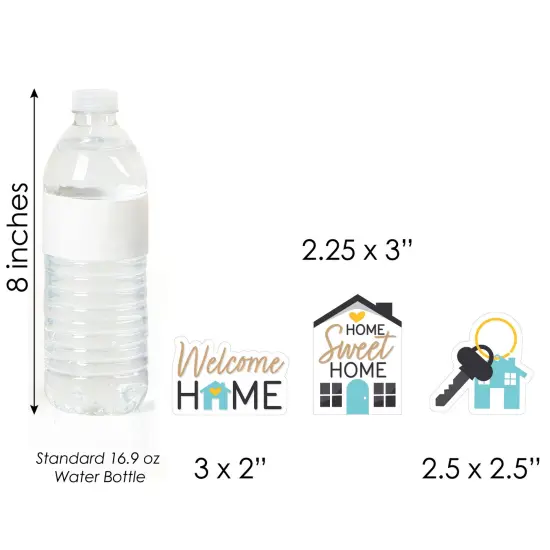 Big Dot of Happiness Welcome Home Housewarming - DIY Shaped New Sweet Home Cut-Outs - 24 Count {6}