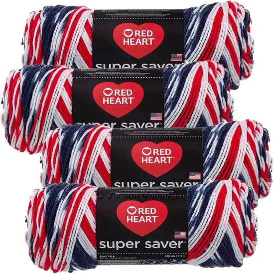 (Pack of 4) Red Heart Super Saver Yarn-Americana {1}
