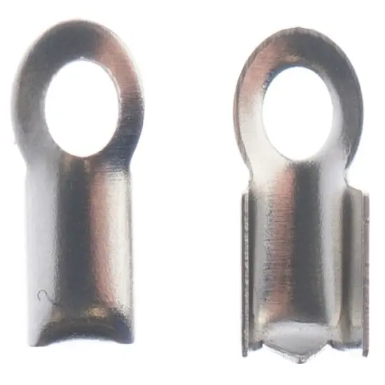 John Bead Stainless Steel Folding End Crimp 15/Pkg-9mm {3}