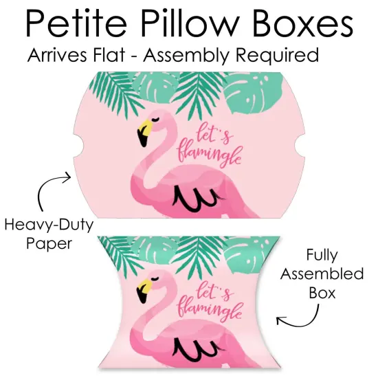 Big Dot of Happiness Pink Flamingo - Favor Gift Boxes - Tropical Summer Party Petite Pillow Boxes - Set of 20 {7}