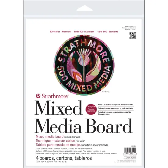 Strathmore Mixed Media Boards 4/Pkg-11"X14" {1}