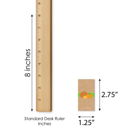 Big Dot of Happiness Pumpkin Patch - Mini Candy Bar Wrapper Stickers - Fall, Halloween or Thanksgiving Party Small Favors - 40 Count {6}