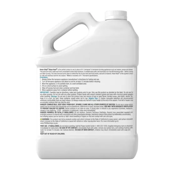 KleanHeat Lamp Fuel for Kerosene Heaters and Oil Lamps, Four 120 oz Jugs {4}