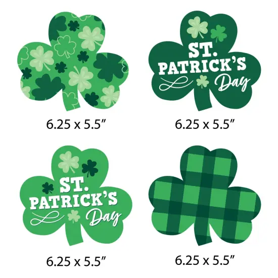 Big Dot of Happiness Shamrock St. Patrick's Day - Decorations Saint Paddy's Day Party Essentials - Set of 20 {7}