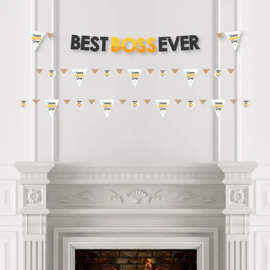 Big Dot of Happiness Happy Boss&rsquo;s Day - Best Boss Ever Letter Banner Decoration - 36 Banner Cutouts and Best Boss Ever Banner Letters {4}