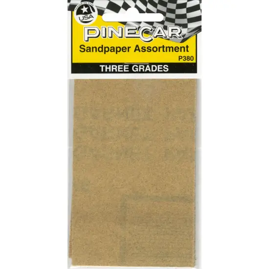 Pine Car Derby Sandpaper Assortment {1}