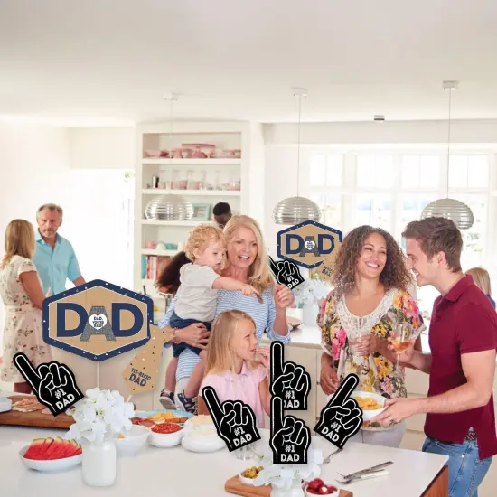 Big Dot of Happiness My Dad is Rad - Father's Day Party Centerpiece Sticks - Showstopper Table Toppers - 35 Pieces {6}