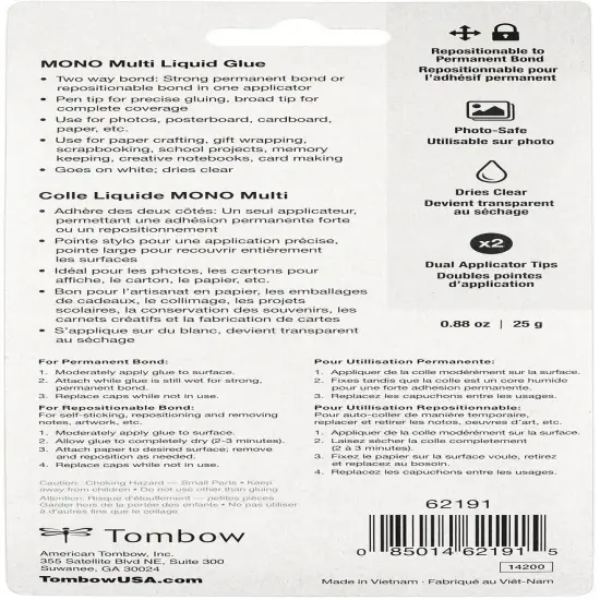 Tombow Mono Multi Liquid Glue Carded-.88oz {4}