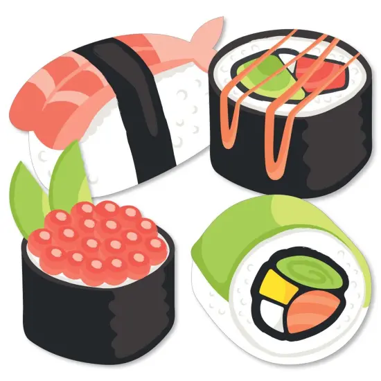 Big Dot of Happiness Let's Roll - Sushi - Decorations DIY Japanese Party Essentials - Set of 20 {3}