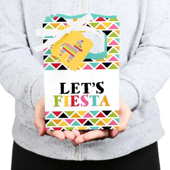 Big Dot of Happiness Let's Fiesta - Fiesta Party Favor Boxes - Set of 12 {6}