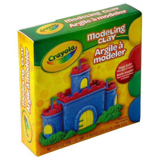 Crayola Modeling Clay 4oz 4/Pkg-Red, Blue, Green & Yellow {3}