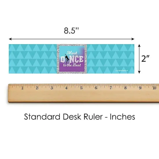 Big Dot of Happiness Must Dance to the Beat - Dance - Birthday Party or Dance Party Water Bottle Sticker Labels - Set of 20 {6}