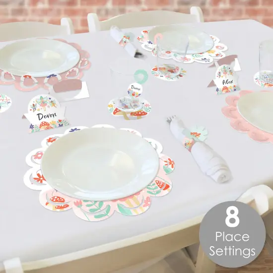 Big Dot of Happiness Let&rsquo;s Be Fairies - Fairy Garden Birthday Party Paper Charger and Table Decorations - Chargerific Kit - Place Setting for 8 {3}