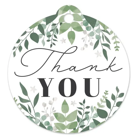 Big Dot of Happiness Boho Botanical - Greenery Party Favor Gift Tags (Set of 20) {1}