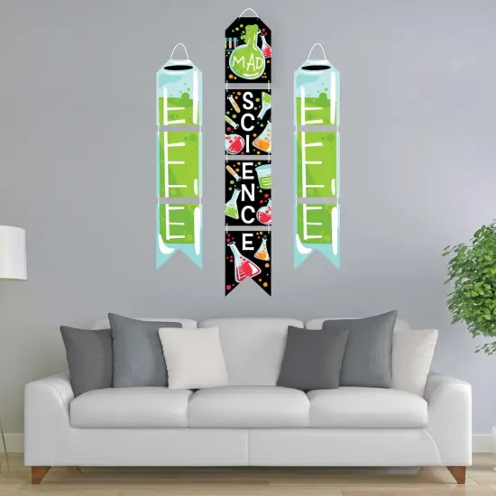 Big Dot of Happiness Scientist Lab - Hanging Vertical Paper Door Banners - Baby Shower Birthday Party Wall Decor Kit - Indoor Door Decor {3}