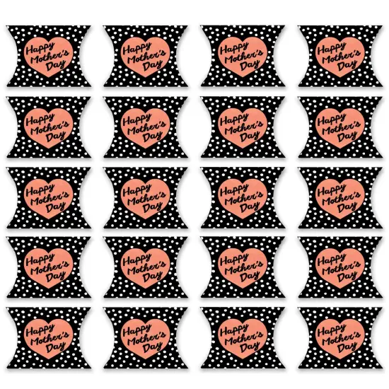 Big Dot of Happiness Best Mom Ever - Favor Gift Boxes - Mother's Day Party Petite Pillow Boxes - Set of 20 {6}