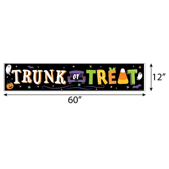 Big Dot of Happiness Trunk or Treat - Halloween Car Parade Party Decorations Party Banner {6}