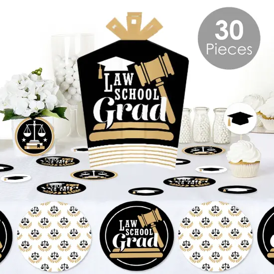 Big Dot of Happiness Law School Grad - Future Lawyer Graduation Party Decor and Confetti - Terrific Table Centerpiece Kit - Set of 30 {3}