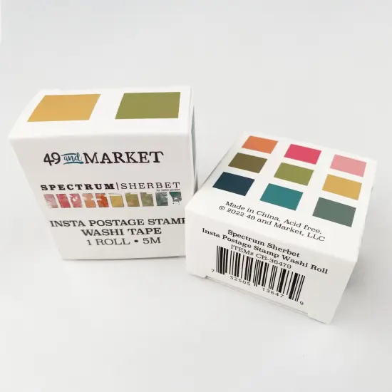 49 And Market Postage Washi Tape Roll-Spectrum Sherbet {2}