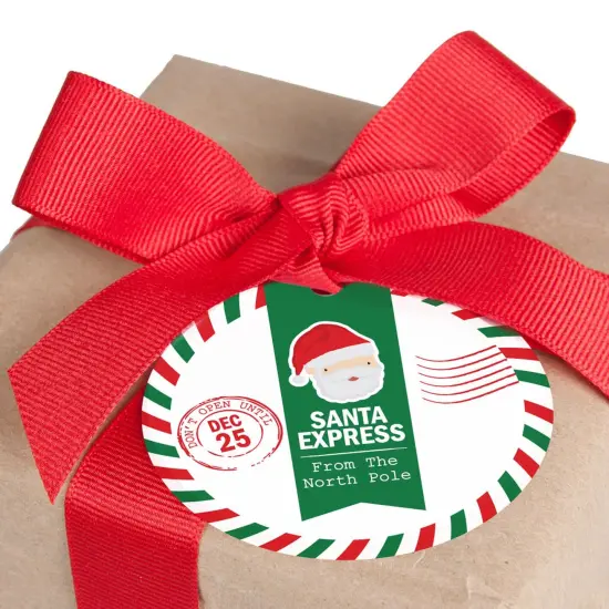 Big Dot of Happiness Santa's Special Delivery - From Santa Claus Christmas Favor Gift Tags (Set of 20) {4}