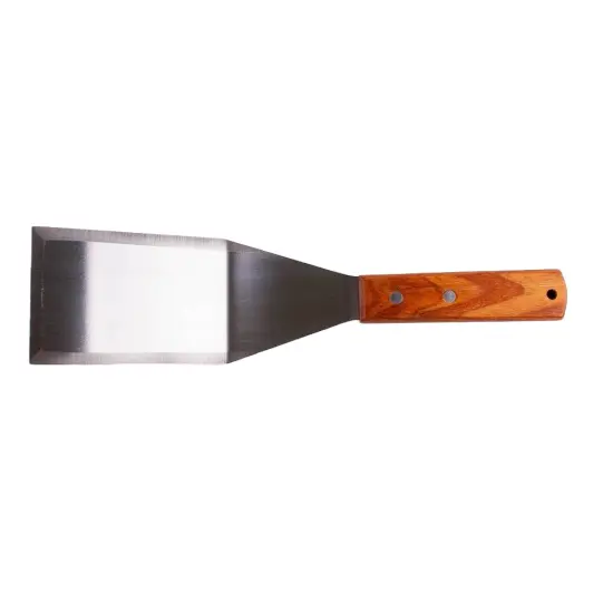 Restaurant-Style Heavy Solid Mirror Finish Stainless Steel Griddle Spatula {1}