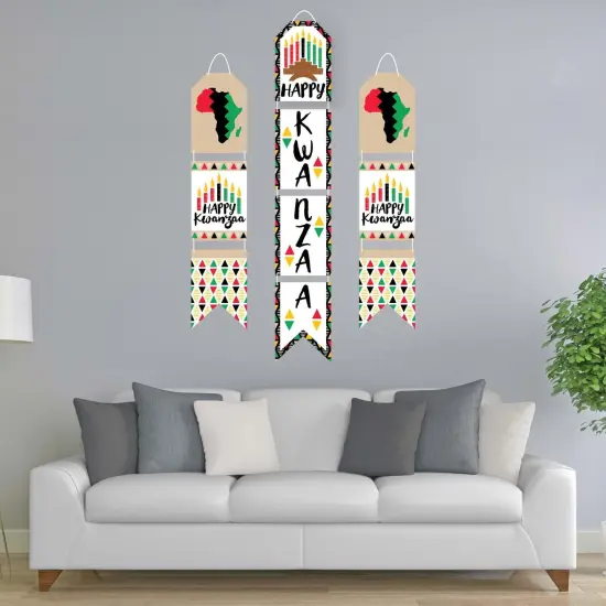 Big Dot of Happiness Happy Kwanzaa - Vertical Paper Door Banners - Wall Decoration Kit - Indoor Door Decor {3}