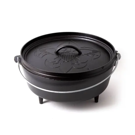 Lodge Boy Scouts of America Cast Iron Camp Dutch Oven, Pre-Seasoned, 6-Quart {1}