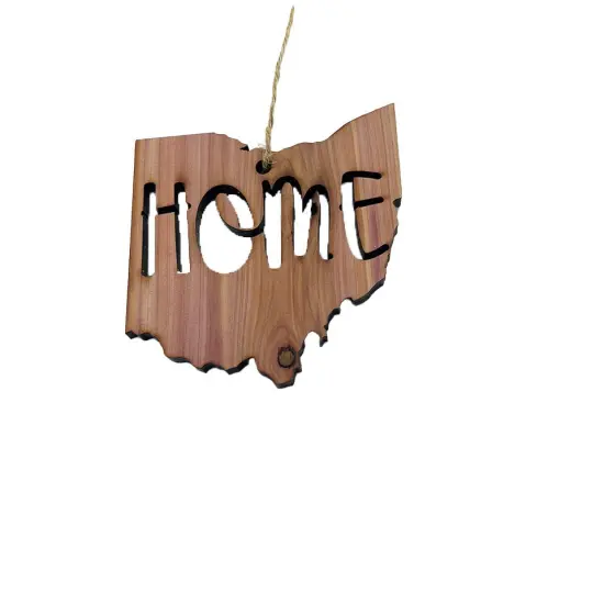 State Home Ohio - Cedar Ornament {3}