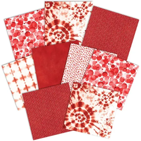 Red Colorways Pattern 12 x 12 Scrapbook Paper Set {2}