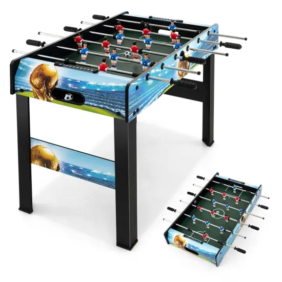 Costway 37 Inches Foosball Table with Removable Legs, 2 Balls and 2 Manual Scorers {1}
